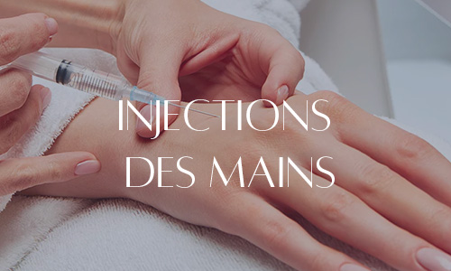 Injection d'acide hyaluronique pour rajeunir et hydrater les mains, estompant les signes de vieillissement.